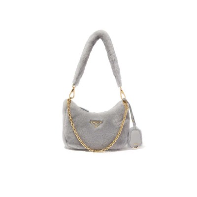 PRADA MINI SHOULDER BAG IN SHEEPSKIN 1BC204 (22*18*6cm) 